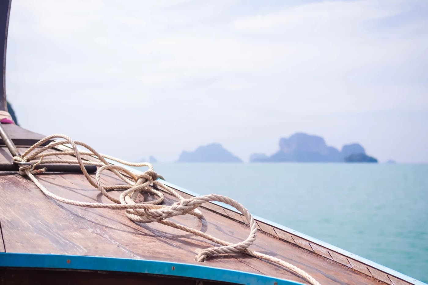 Longtail boat off the Thai islands
